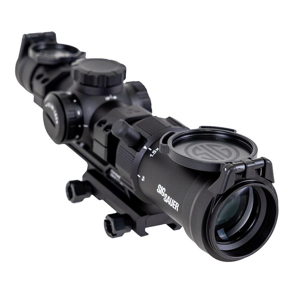 Sig sauer spr rifle scope 1-4x24mm 30mm sfp hellfire fl-4 illum. Black ...