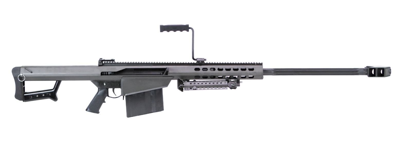Barrett 13316 m82a1  50 bmg 10+1 29" chrome-lined fluted barrel, black c...-img-0