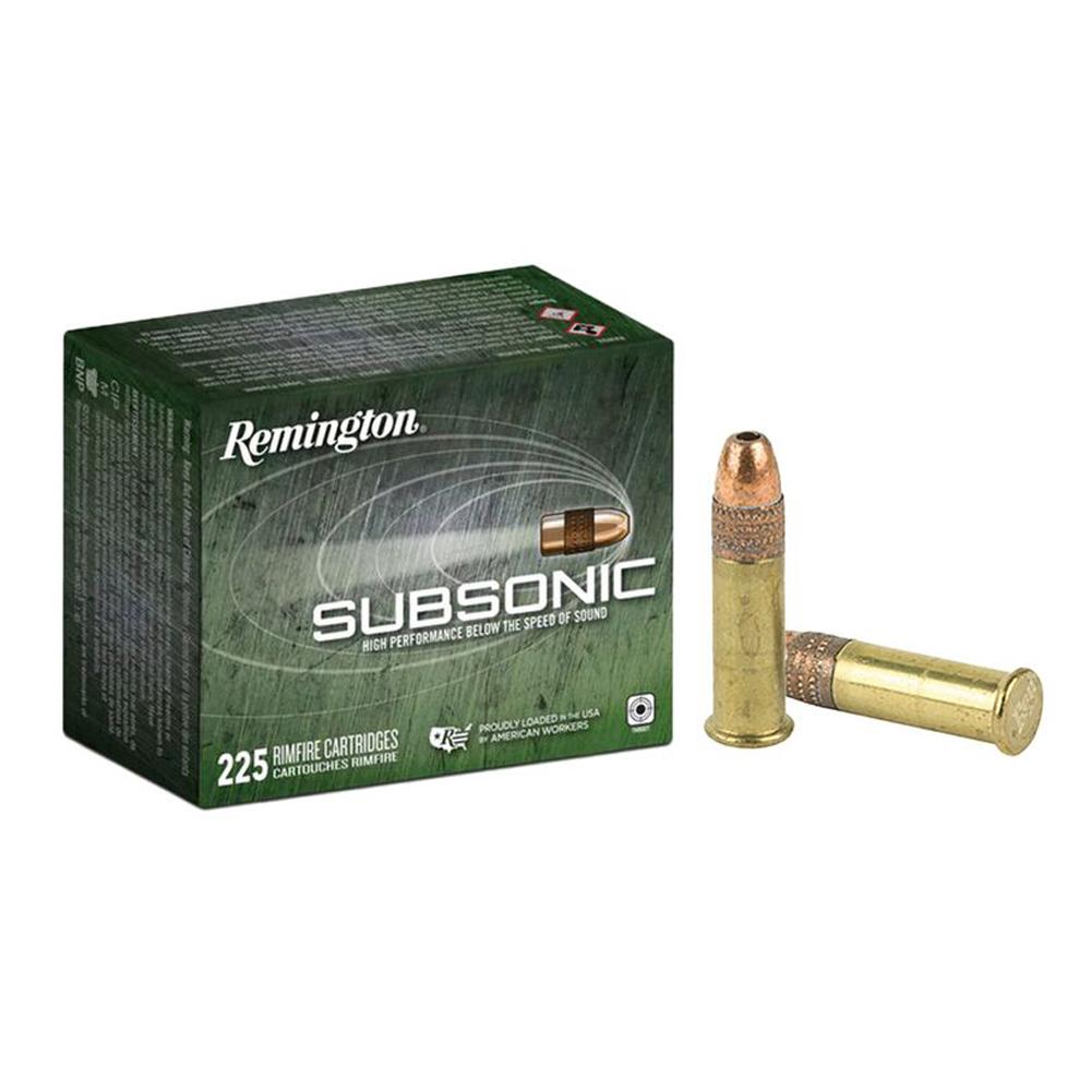 Remington Subsonic Rimfire Ammunition .22 LR 40 gr. HP 1050 fps 225-ct-img-0