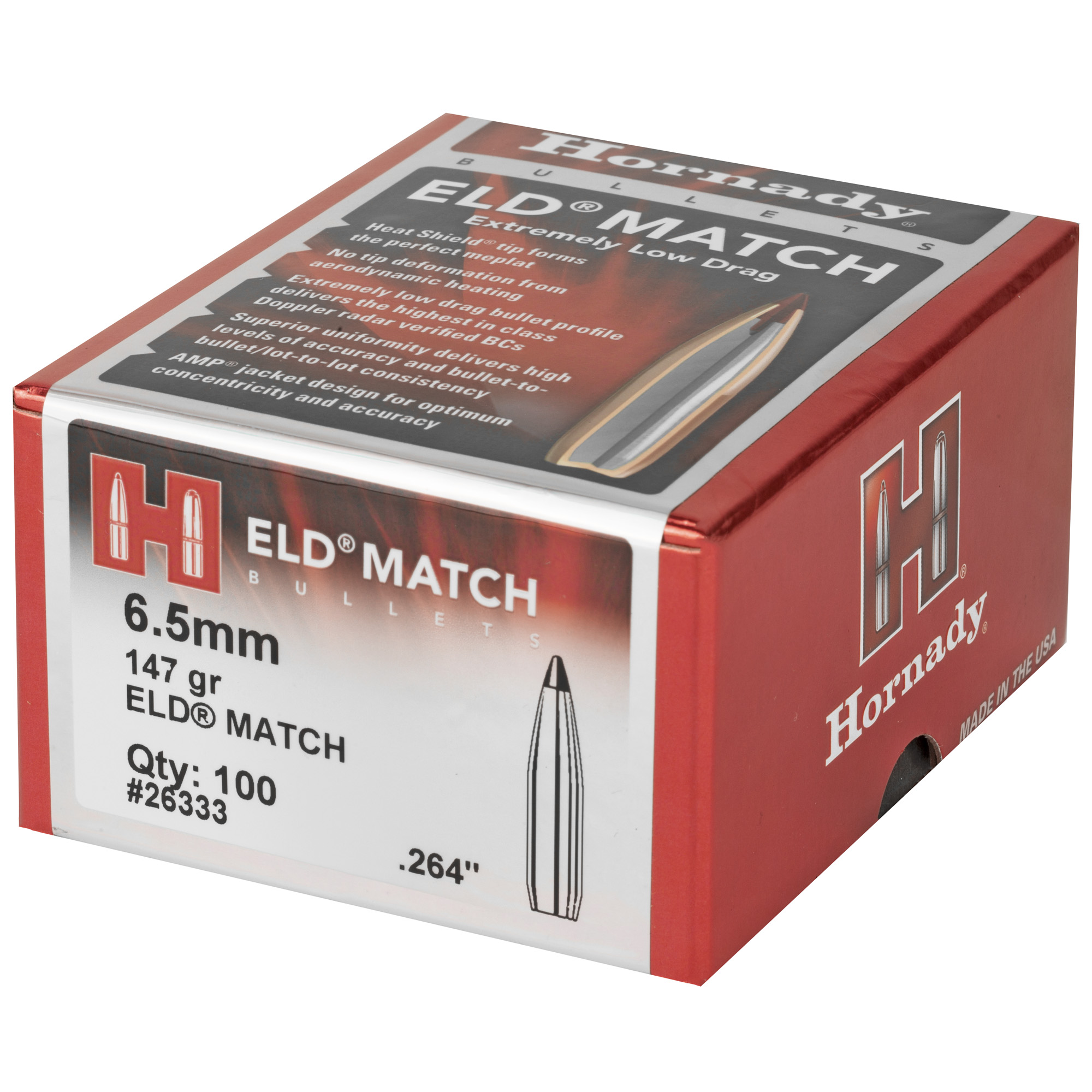 Hrndy eld-m 6.5mm .264 147gr 100ct-img-2