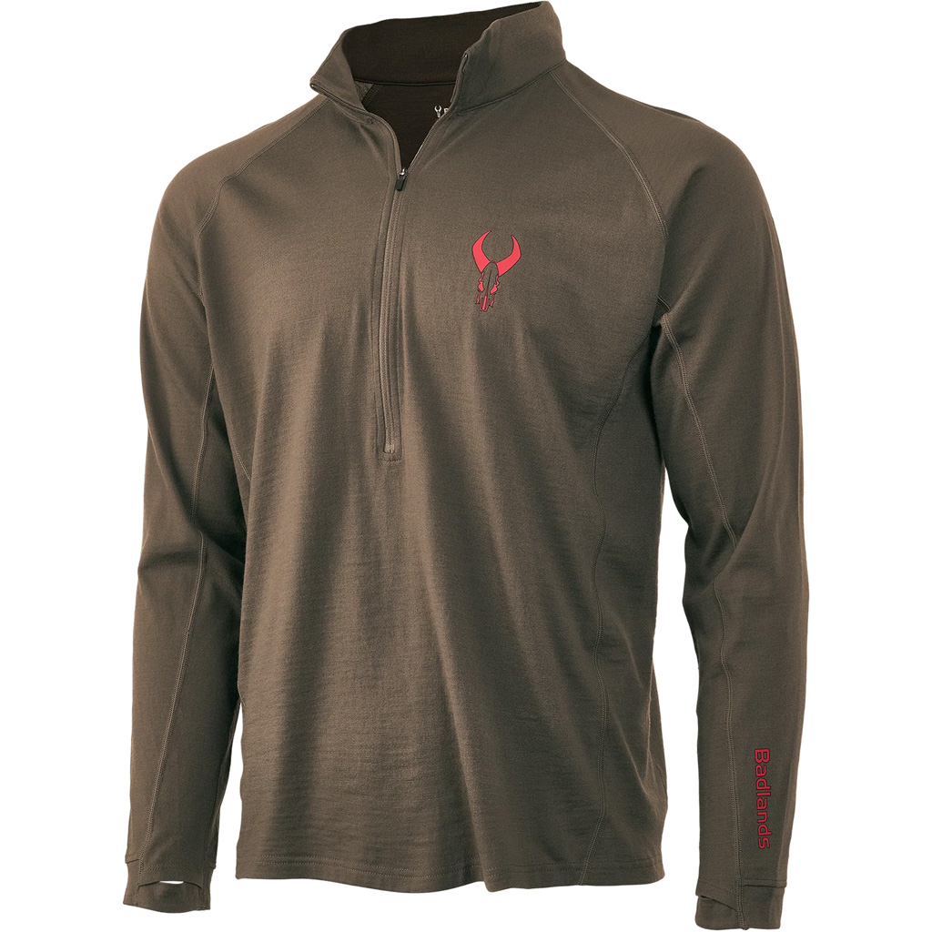 Badlands Pecora Lightweight Merino Crew MUD X-Large