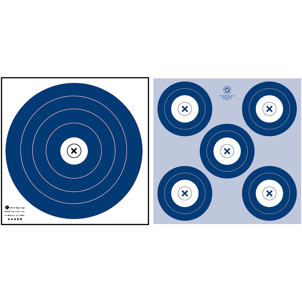 Maple nfaa dual 1-spot-5-spot target 25 pk. - Shooting Targets at ...