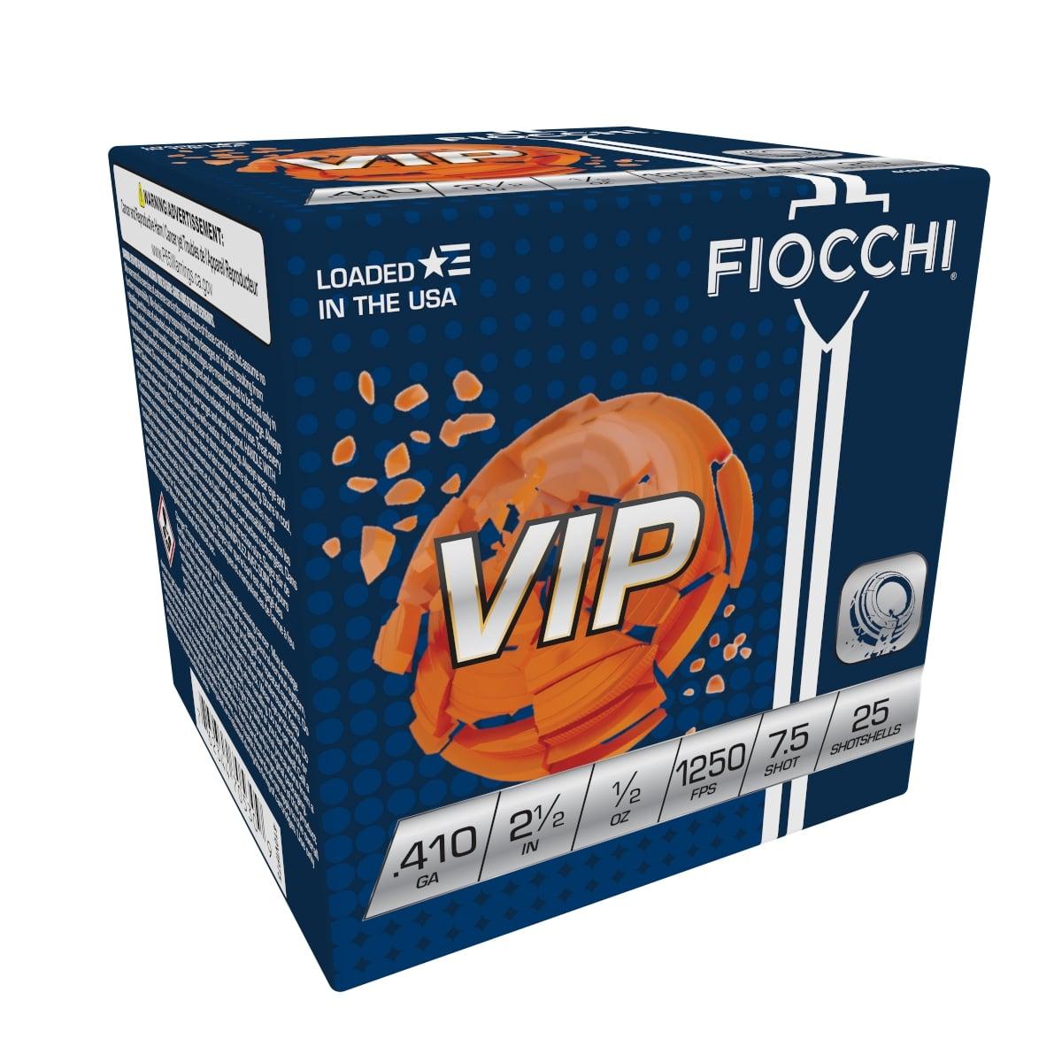 Fiocchi vip .410 bore 410 gauge 2-1 7.5 shot 25rd ammo-img-0