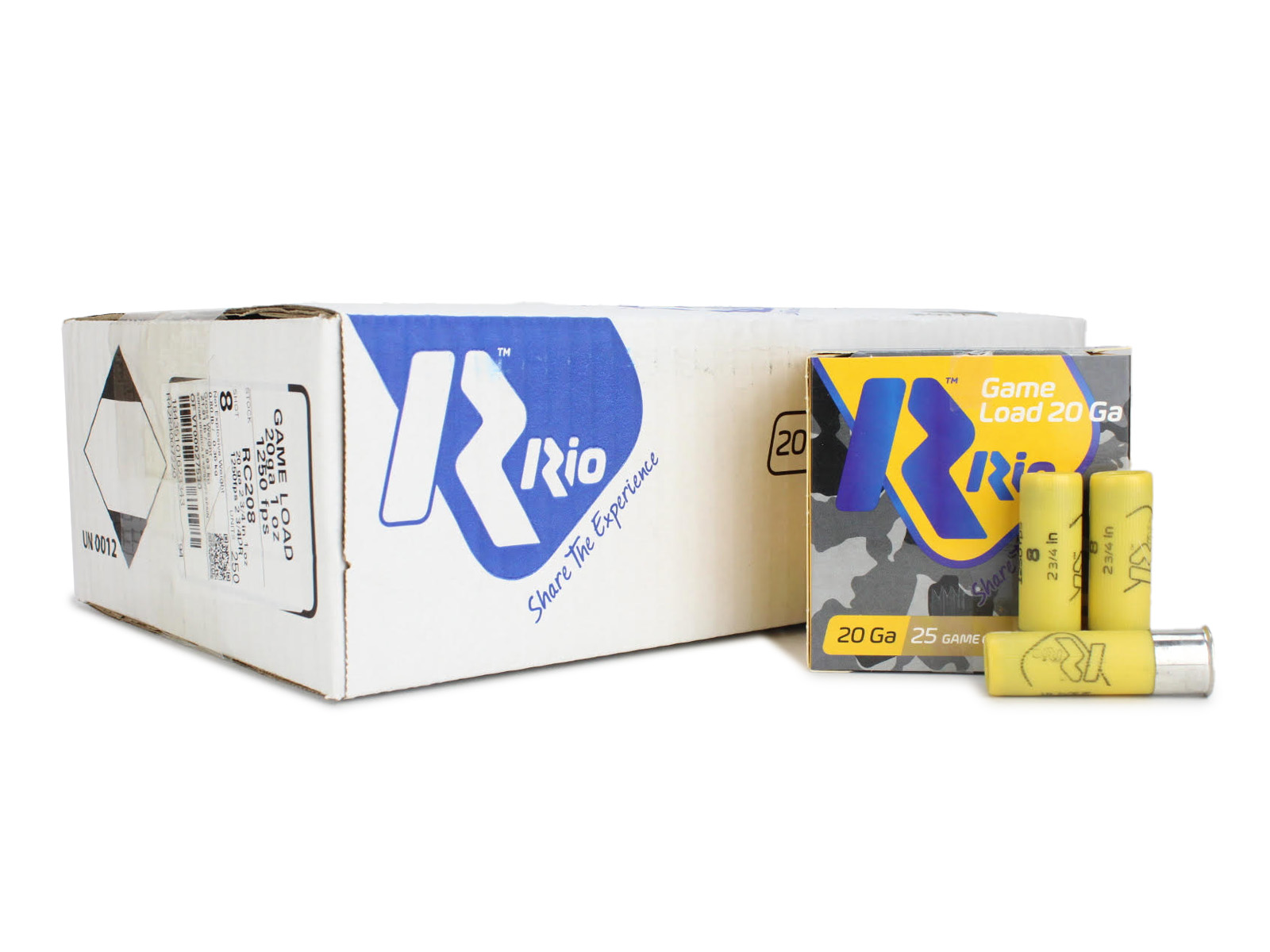 Rio game load 20 gauge 2.75" 1 oz 8 shot (case) 250 rounds-img-0