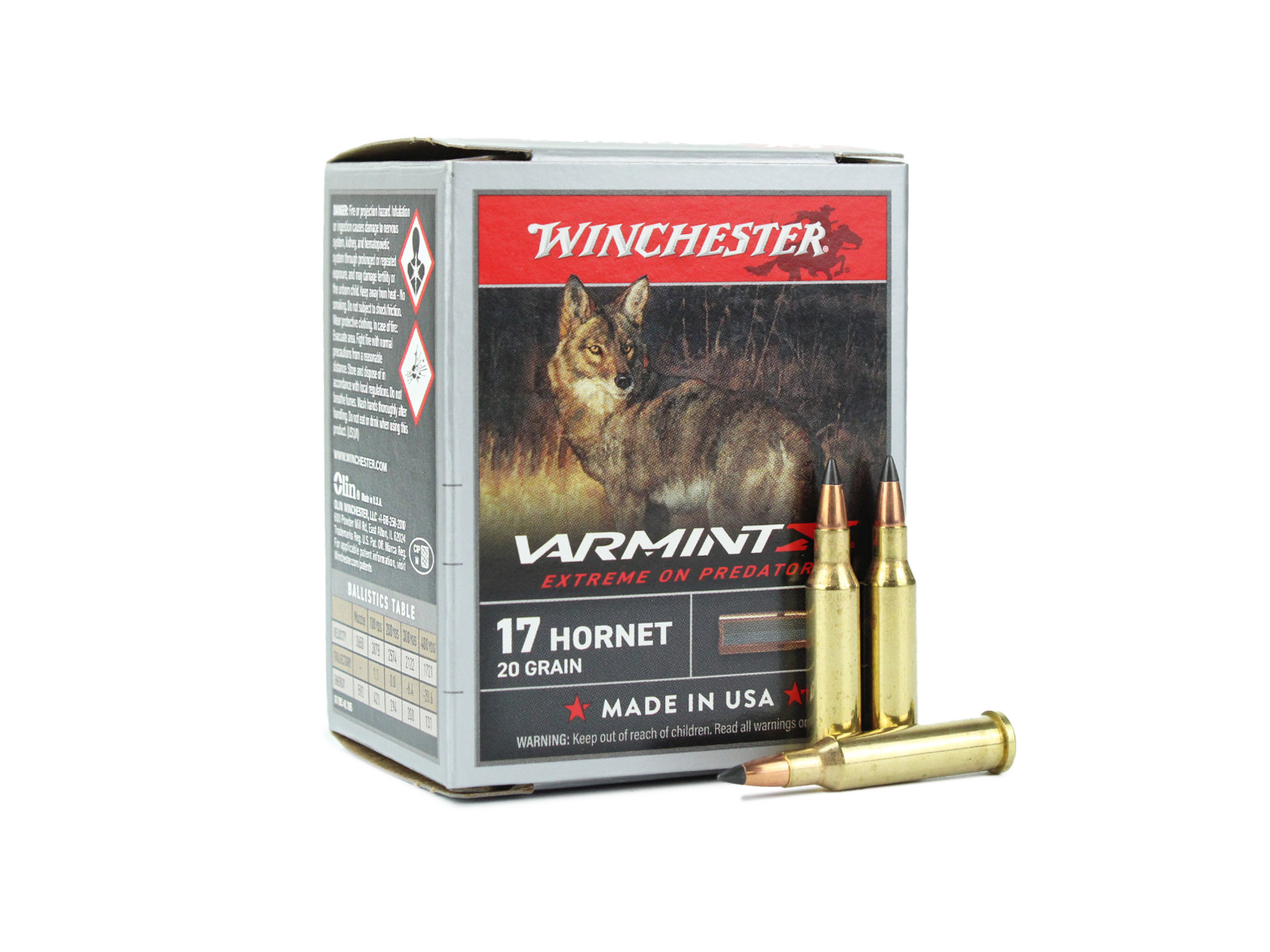 Winchester varmint x .17 hornet 20 gr polymer tip (box) 20 rounds-img-0