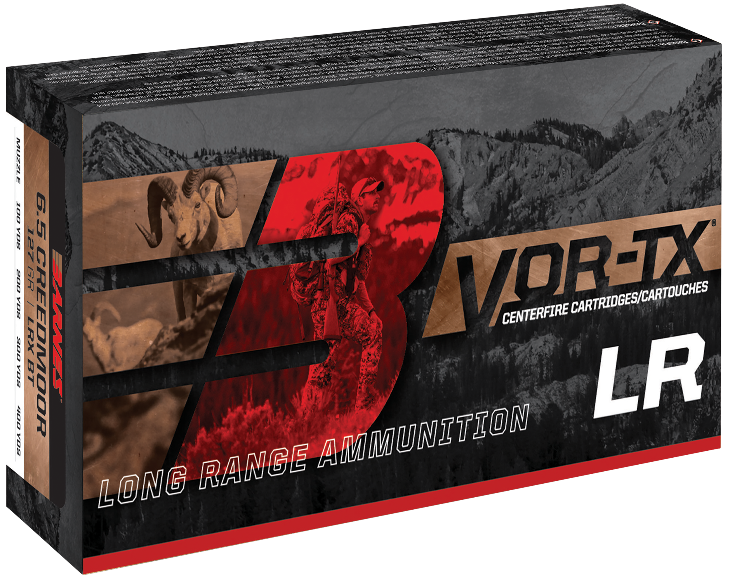 Barnes vor-tx 338 rum 250 grain lrx boat tail hunting (box) 20 rounds-img-0