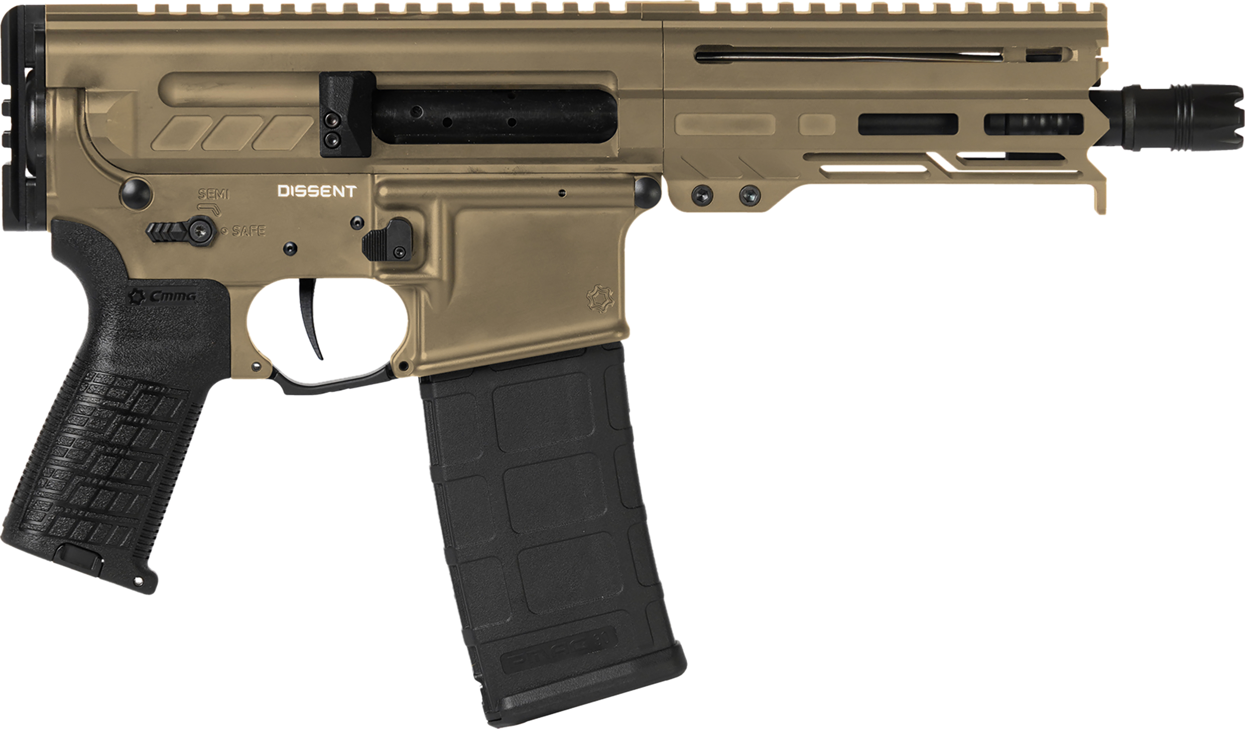 Cmmg dissent 300 blackout ar-15 pistol - 6.5" barrel, 30+1 capacity-img-0