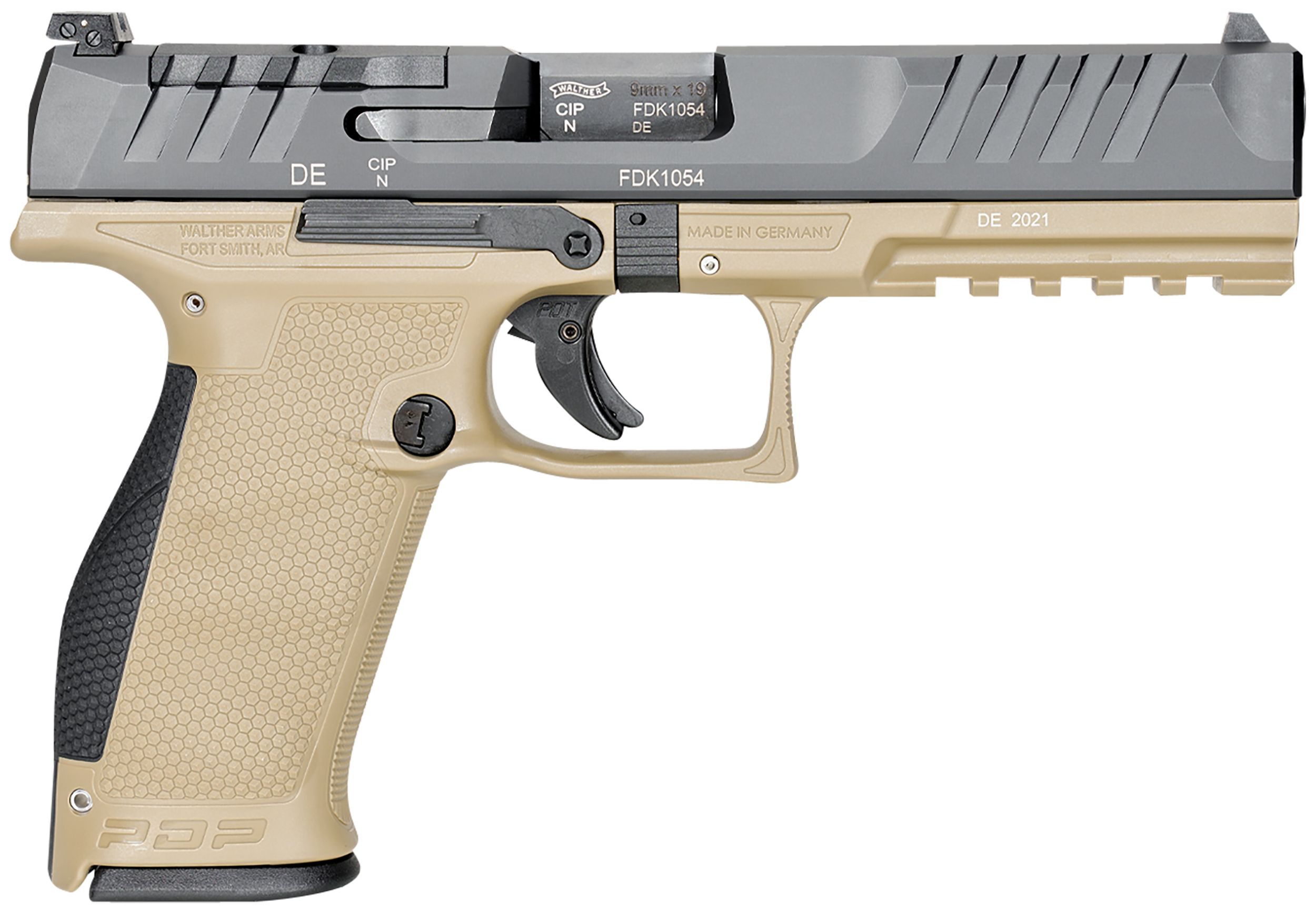 Walther pdp optic ready 9mm luger pistol tan-img-1