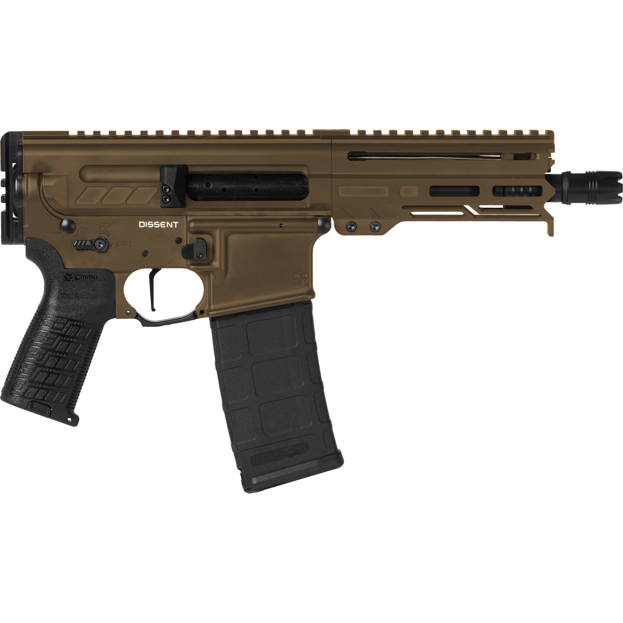 CMMG DISSENT MK4, 300 BLK, 6.50" Barrel, 30 Rds, Midnight Bronze-img-1