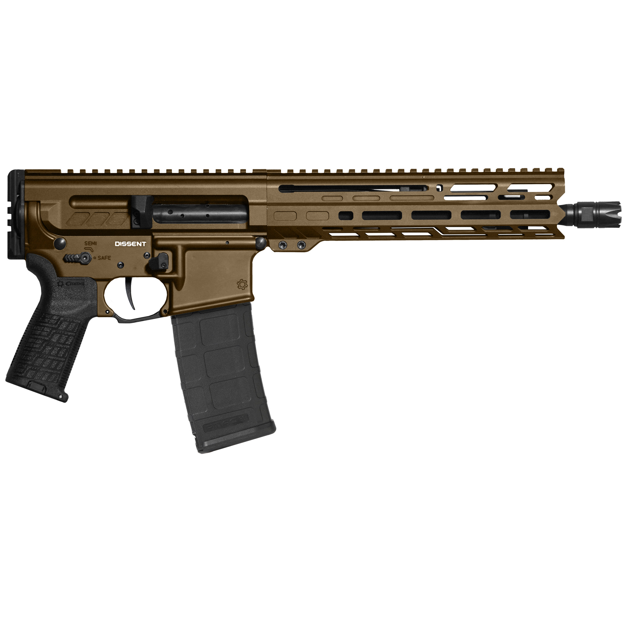 CMMG Dissent MK4, 300 BLK, 10.50" Barrel, 30 Rds, Midnight Bronze Cerakote-img-0