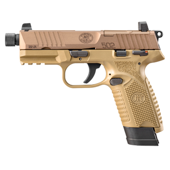 FN 502 Tactical, 22 LR, 4.6" Barrel, 10-15 Rds, FDE-img-0