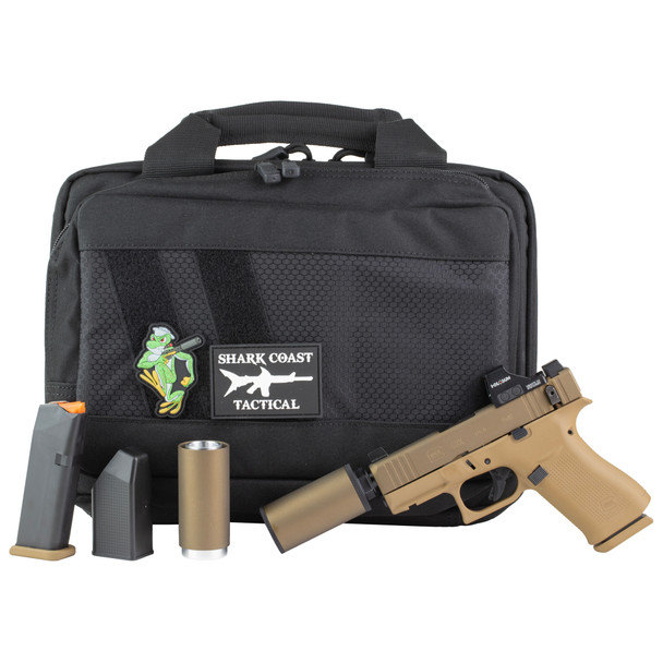 Glock 43X, 9MM, 3.92" Barrel, 10 Rds, Bronze-FDE Cerakote-img-0