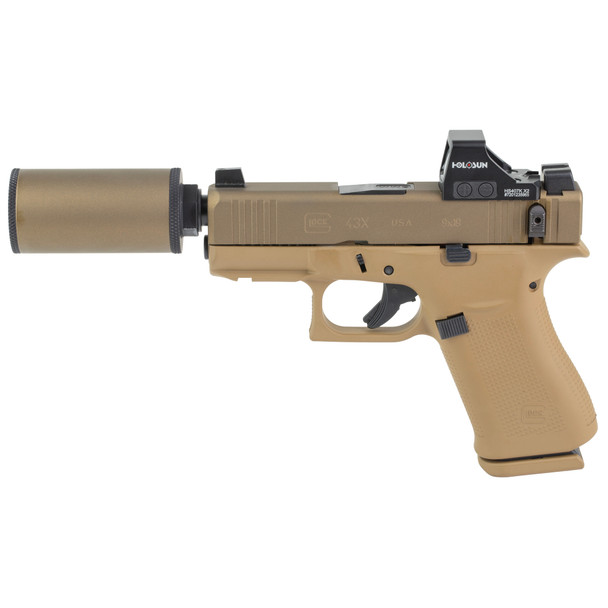 Glock 43X, 9MM, 3.92" Barrel, 10 Rds, Bronze-FDE Cerakote-img-2