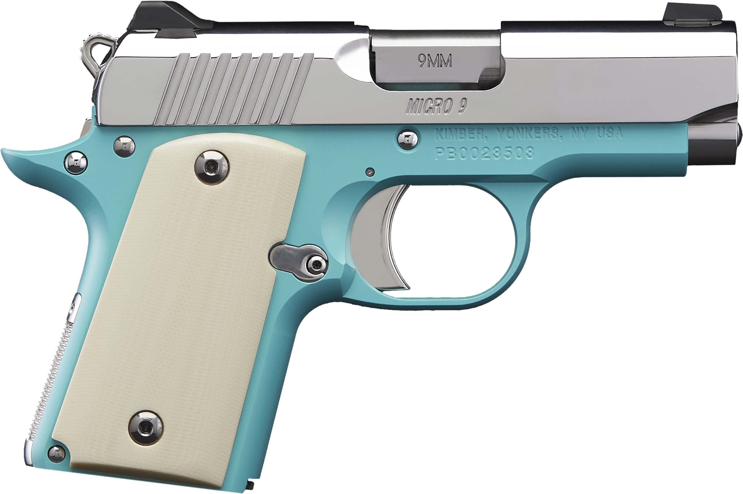 Kimber Micro 9 Bel Air, 9MM, 3.15" Barrel, 6+1 Rds, Blue-img-0
