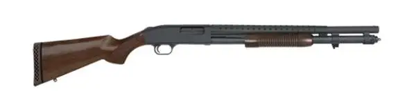 Mossberg 590 Retrograde, 12 GA, 20" Barrel, 8 Rds, Matte Blued-img-0