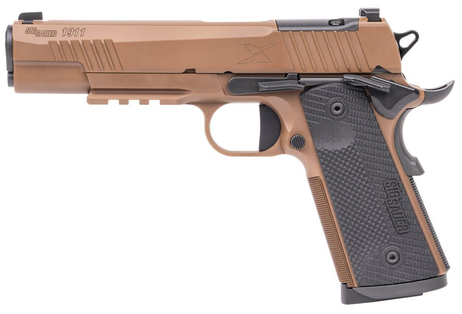 SIG Sauer 1911 X-SERIES, .45 ACP, 5.00" Barrel, 8 Rds, Coyote Tan PVD-img-0