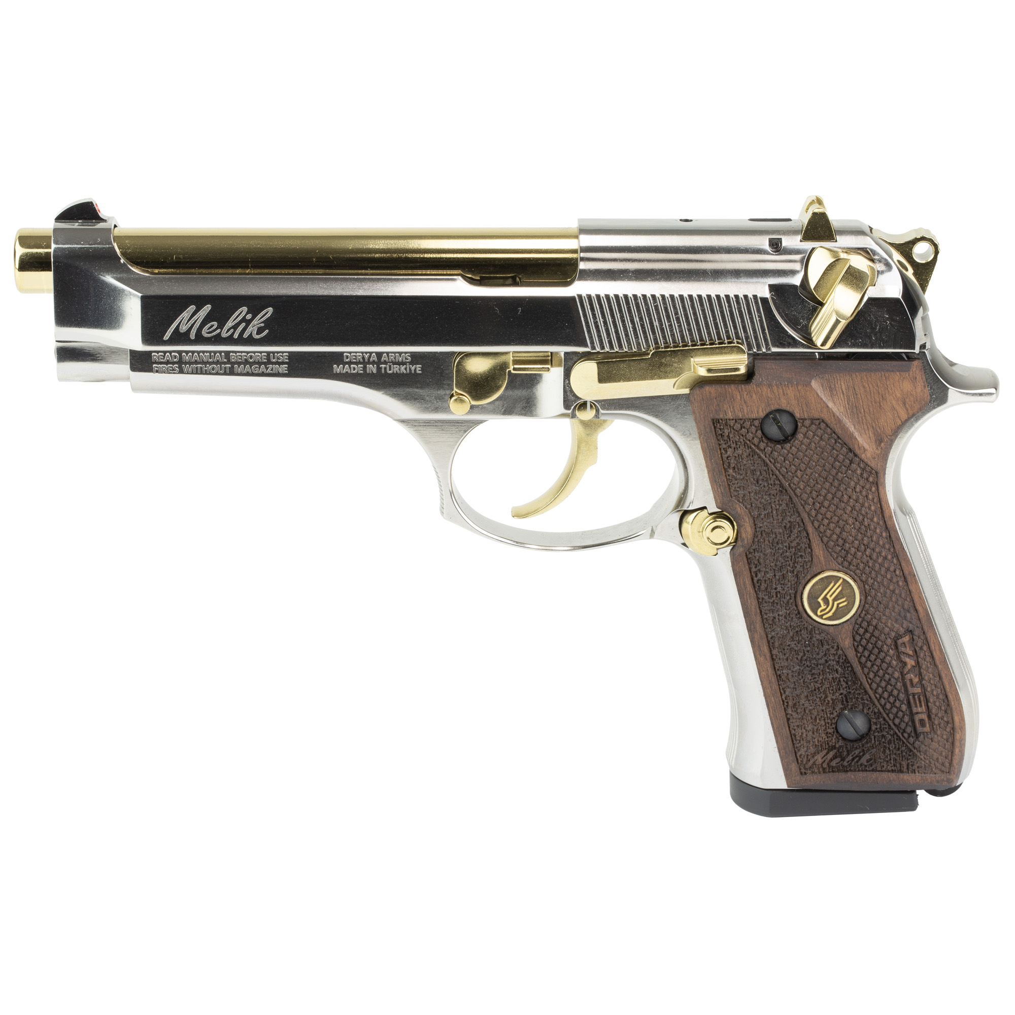 Derya melik 9mm 4.9" 17rd slvr-gold-img-0