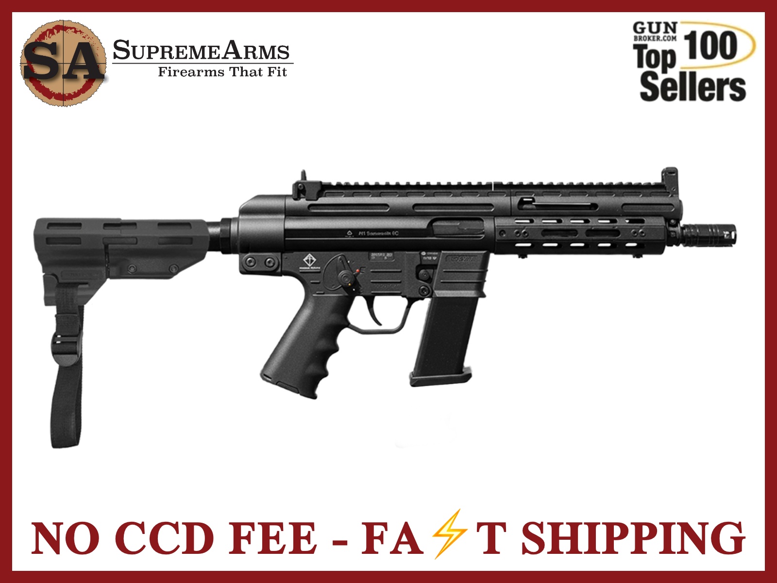 American Tactical Inc GSG-9 Series 9mm Pistol ATGERGGSG910B|810113115153-img-0