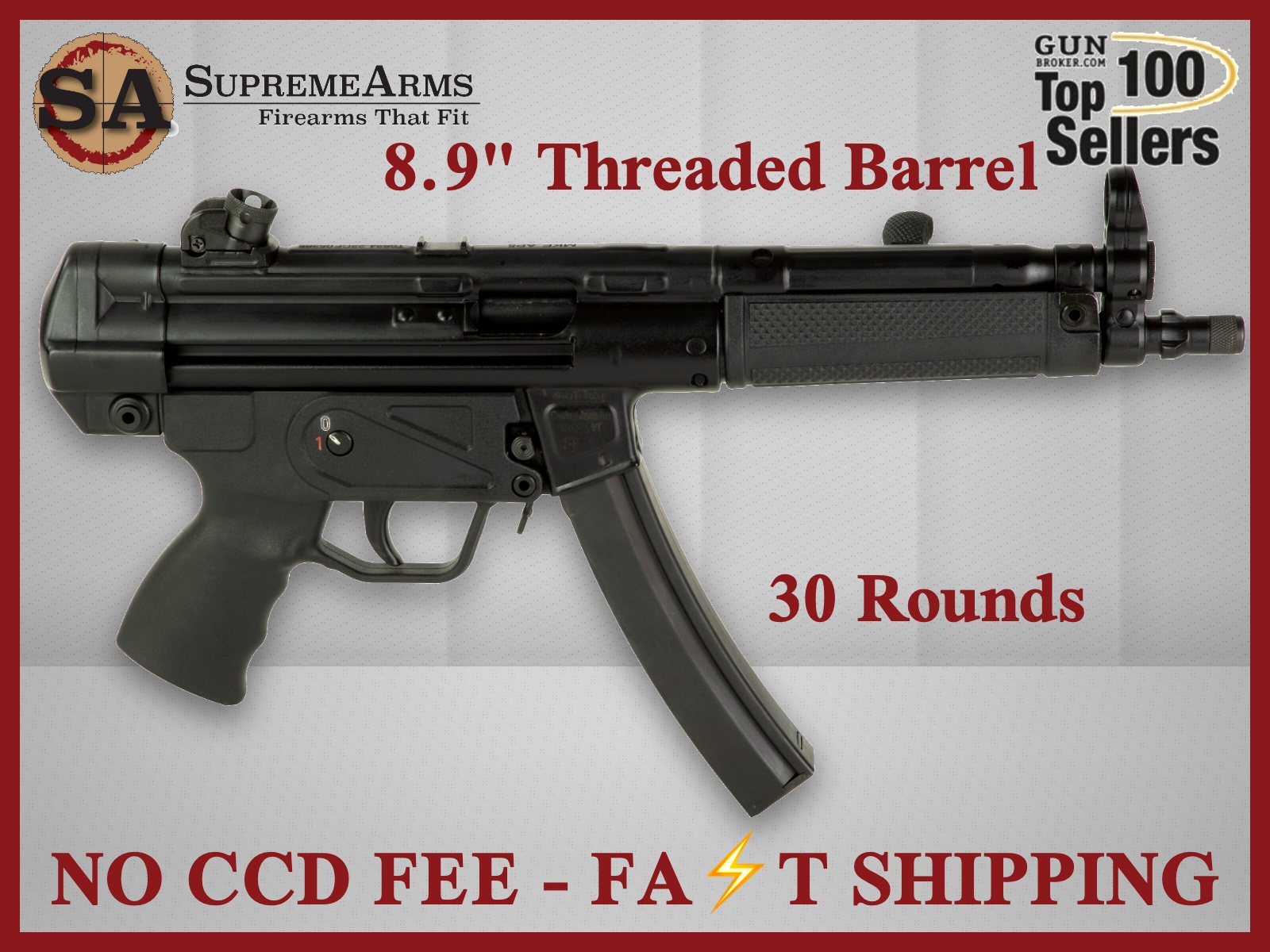 Century Arms AP5 CORE 9MM Pistol HG6034AL-N|787450877528-img-0