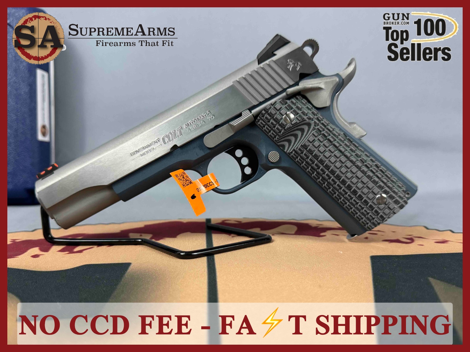 Colt 1911 Competition Titanium 45 ACP O1070CCS-BT|098289111593-img-0