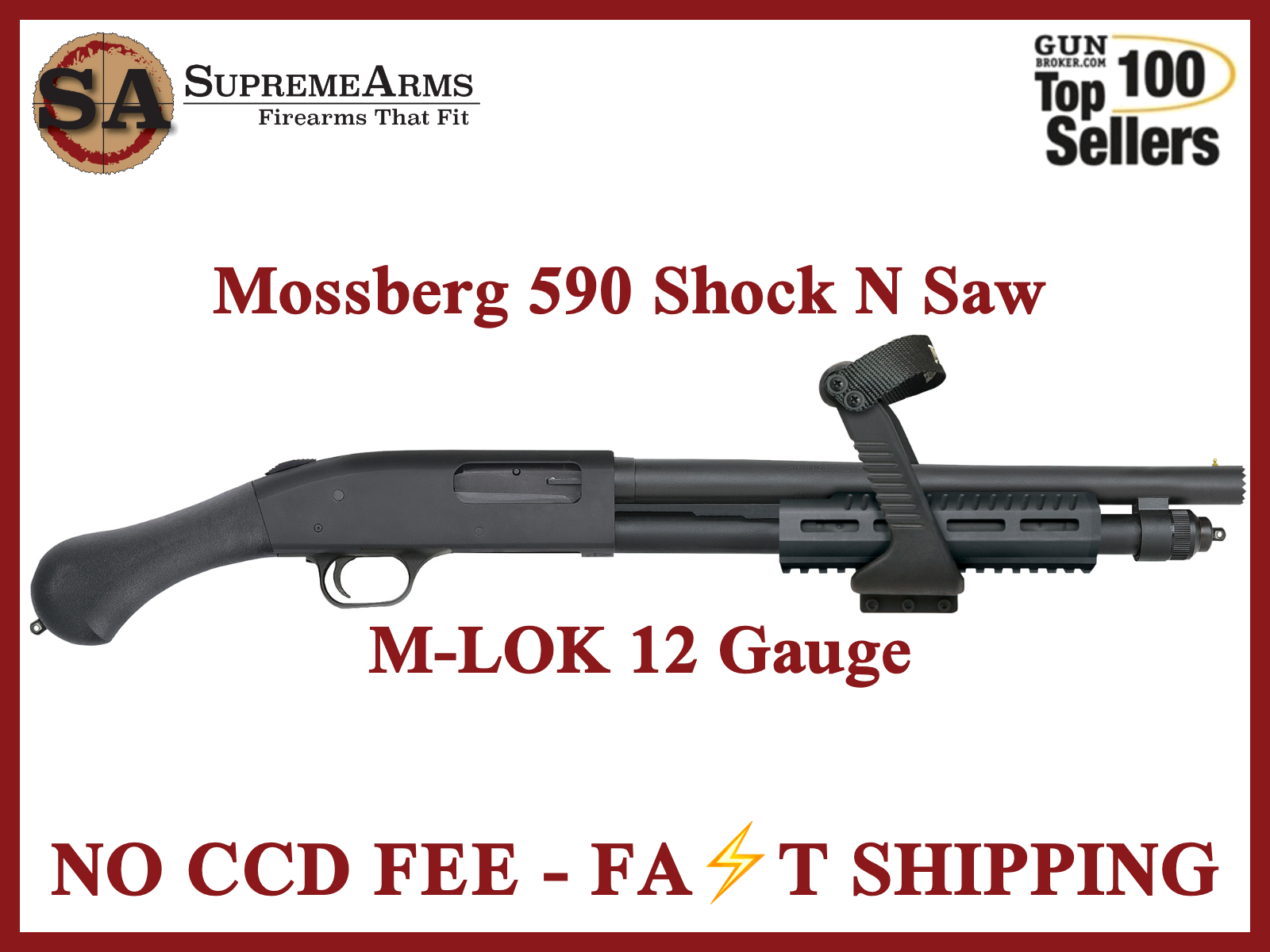 Mossberg 590 Shockwave Shock 'n' Saw 12 Gauge-img-0