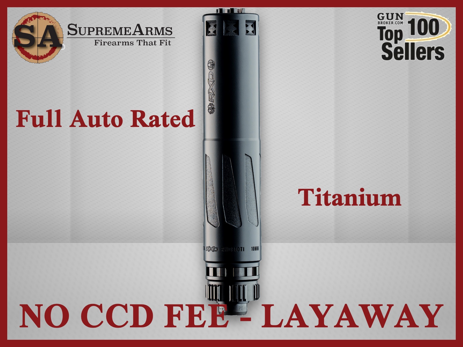 Dead Air Armament RXD910Ti RXD910TiBLK|810128163644-img-0