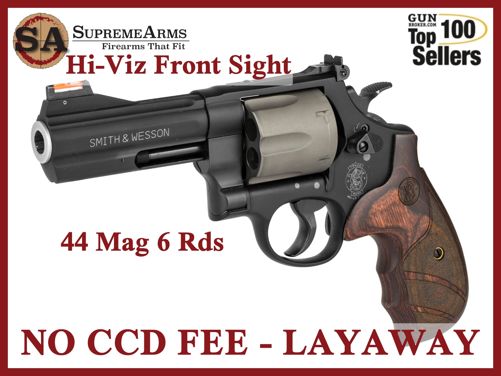 Smith & Wesson 329PD 44 Magnum Revolver 163414|022188634143-img-0