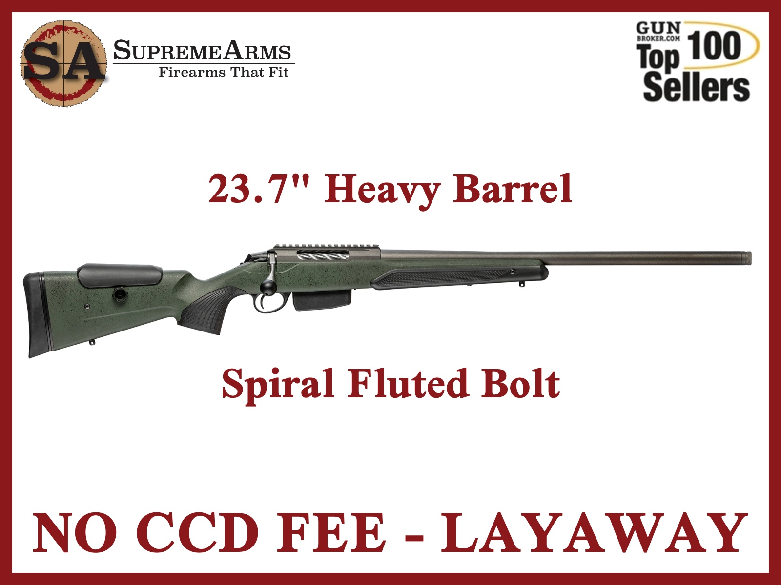 Tikka Super Varmint T3X 223 Remington Rifle JRTXRSV312R8|082442946054-img-0