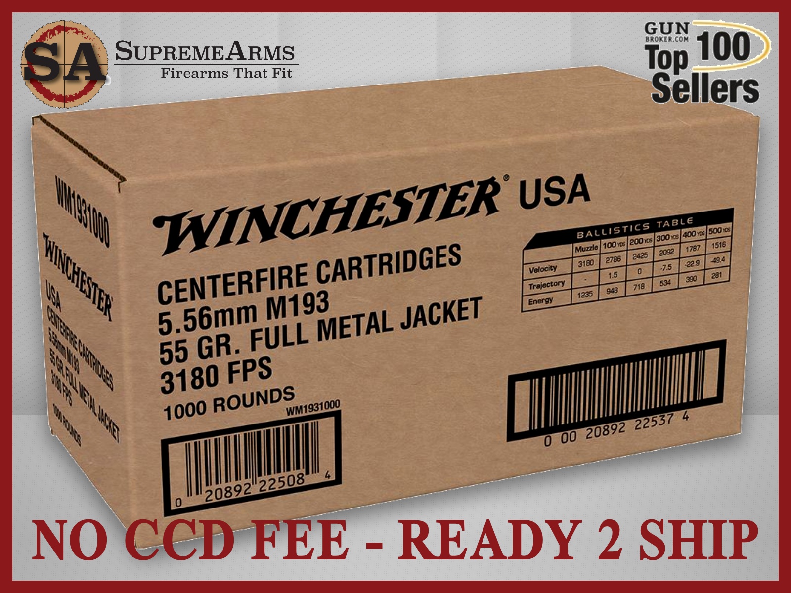Winchester Lake City M193 556 Ammo Case-img-0