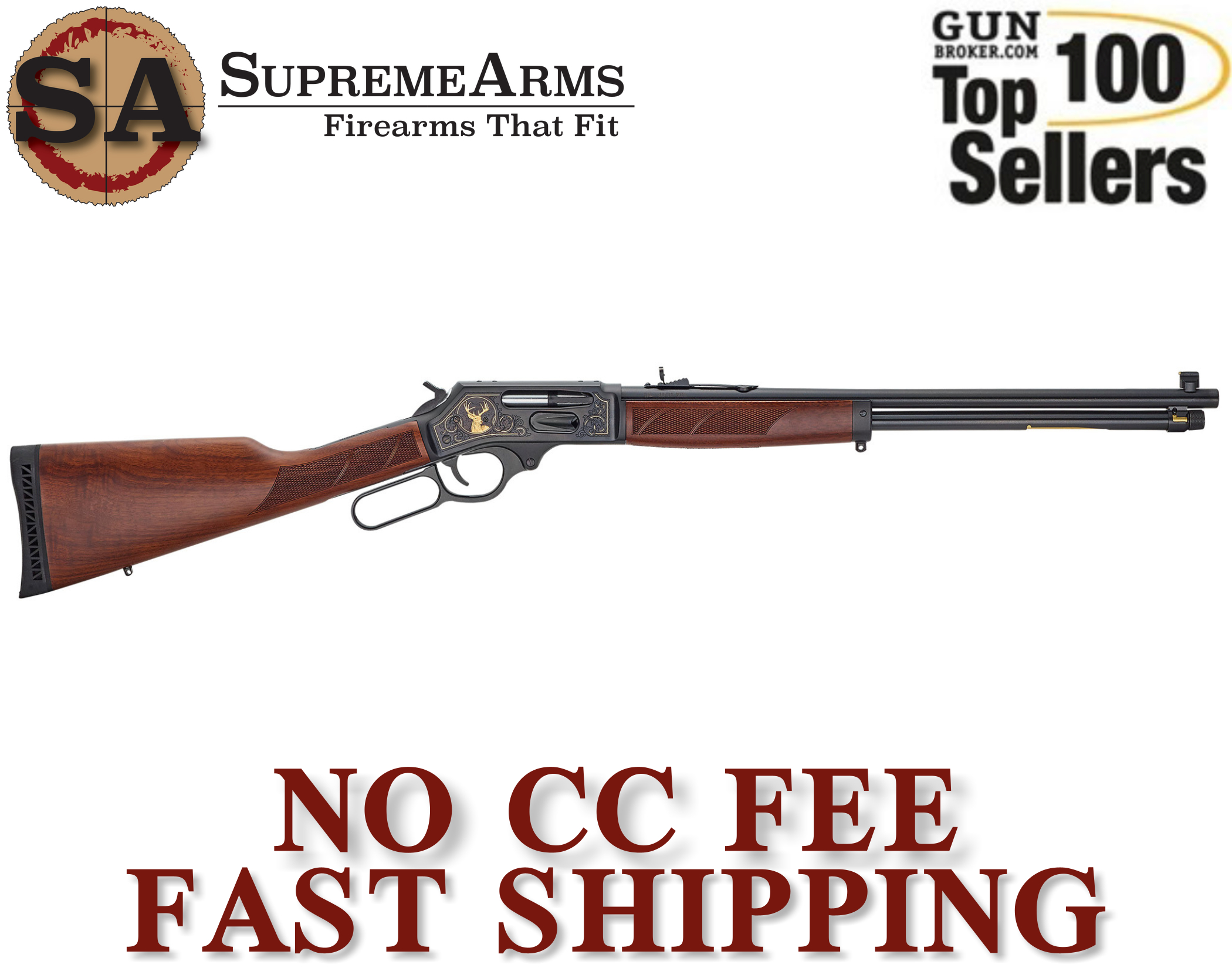 Henry Lever Action Steel Wildlife Edition 30-30 Winche H009GWL|619835090126-img-0