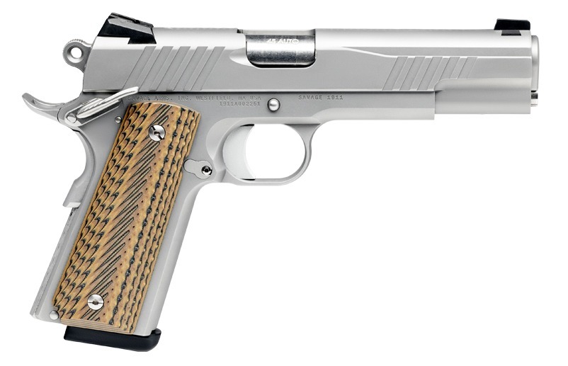 Sav 1911 gov't stainless 45acp 5 8rd-img-0