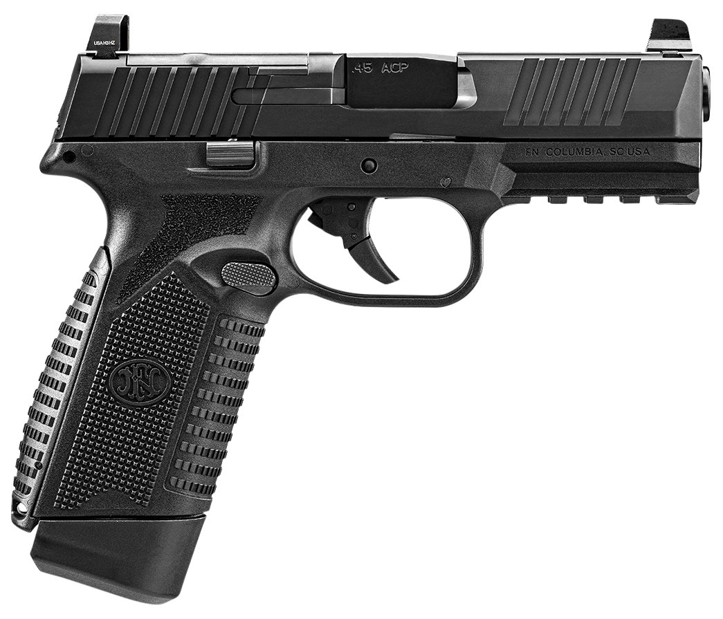 Fn 66101389 545 mrd full size 45 acp 10+1 4.10" black target crown steel...-img-0