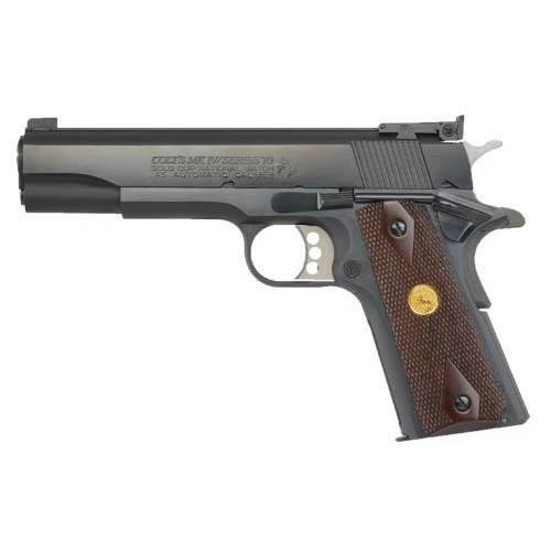 Colt gold cup national match handgun 9mm luger 9rd magazine 5" barrel bl...-img-0