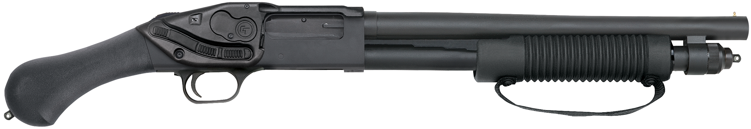 Mossberg 50638 590 shockwave 12 gauge pump 3" 5+1 14.38" matte blued hea...-img-0