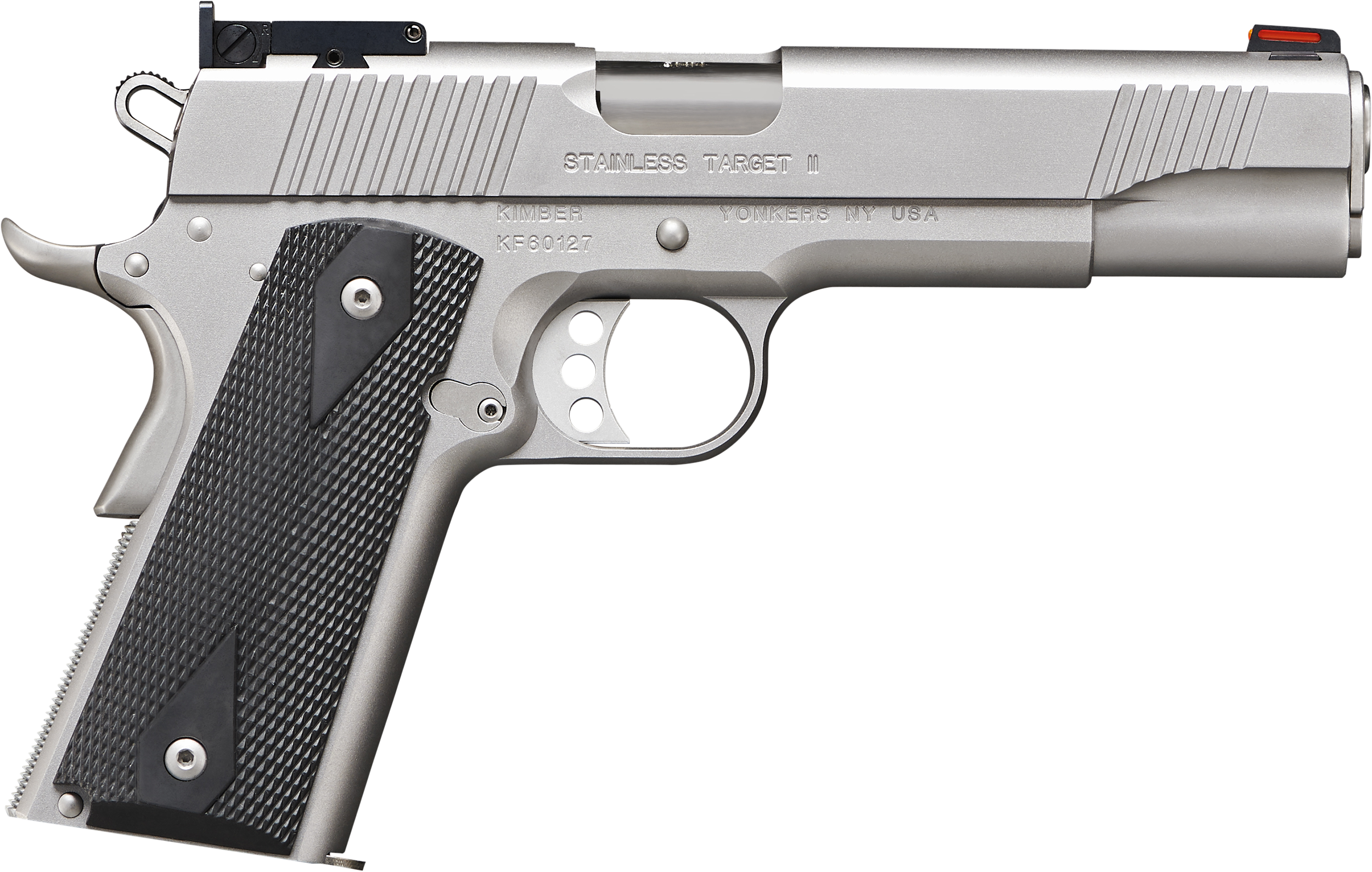 Kimber mfg.,inc 3200108ca stainless target ii (ca) 9mm 9+1 5" satin silv...-img-0