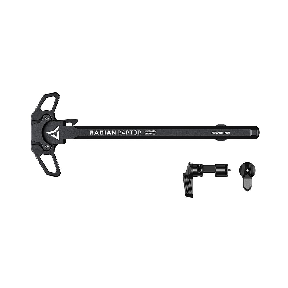 Radian weapons combo raptor ar-15 charging handle black ambi and talon 4...-img-0