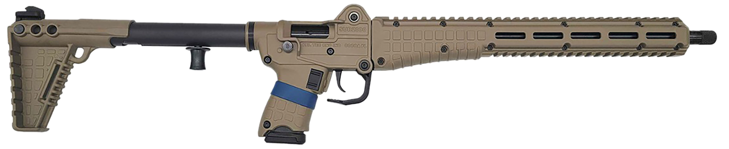 Kel-tec sub2k9glktan sub2000 gen3 9mm luger 15+1 16.15" black steel thre...-img-0