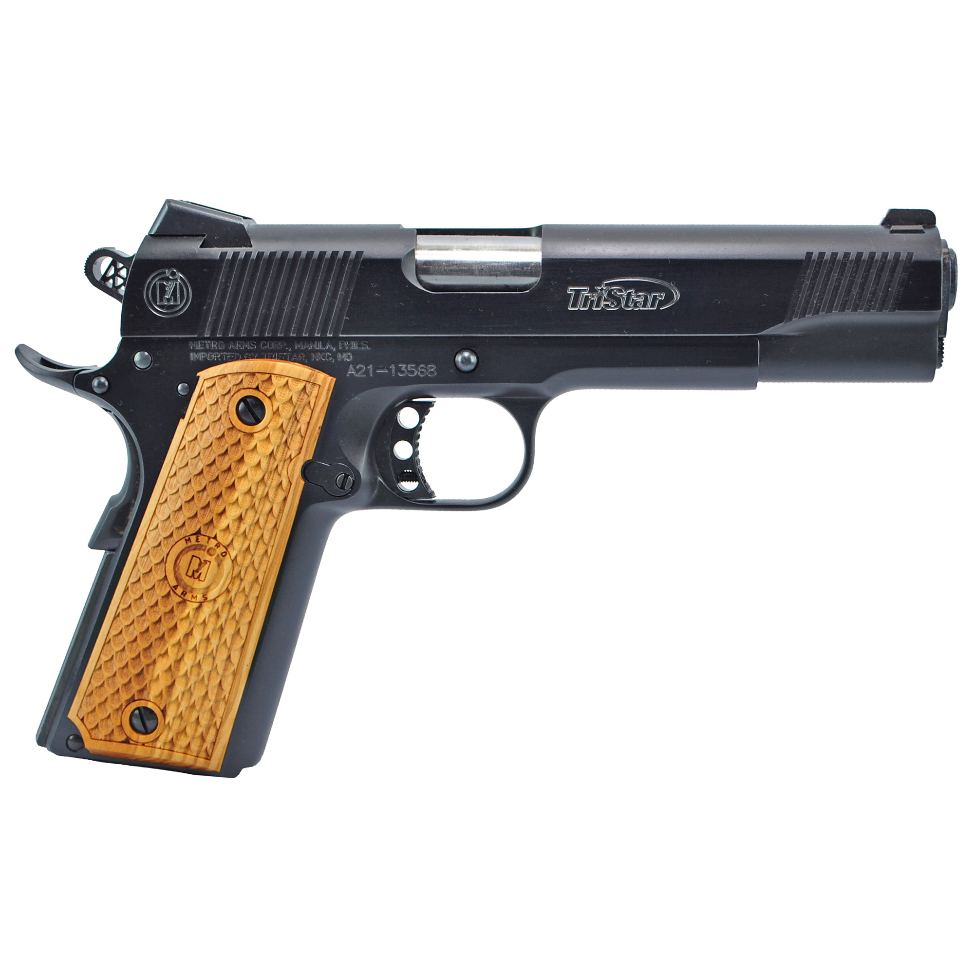 Tristar American Classic Ii 1911 10mm 5" 8rd Bluedwood Semi Auto