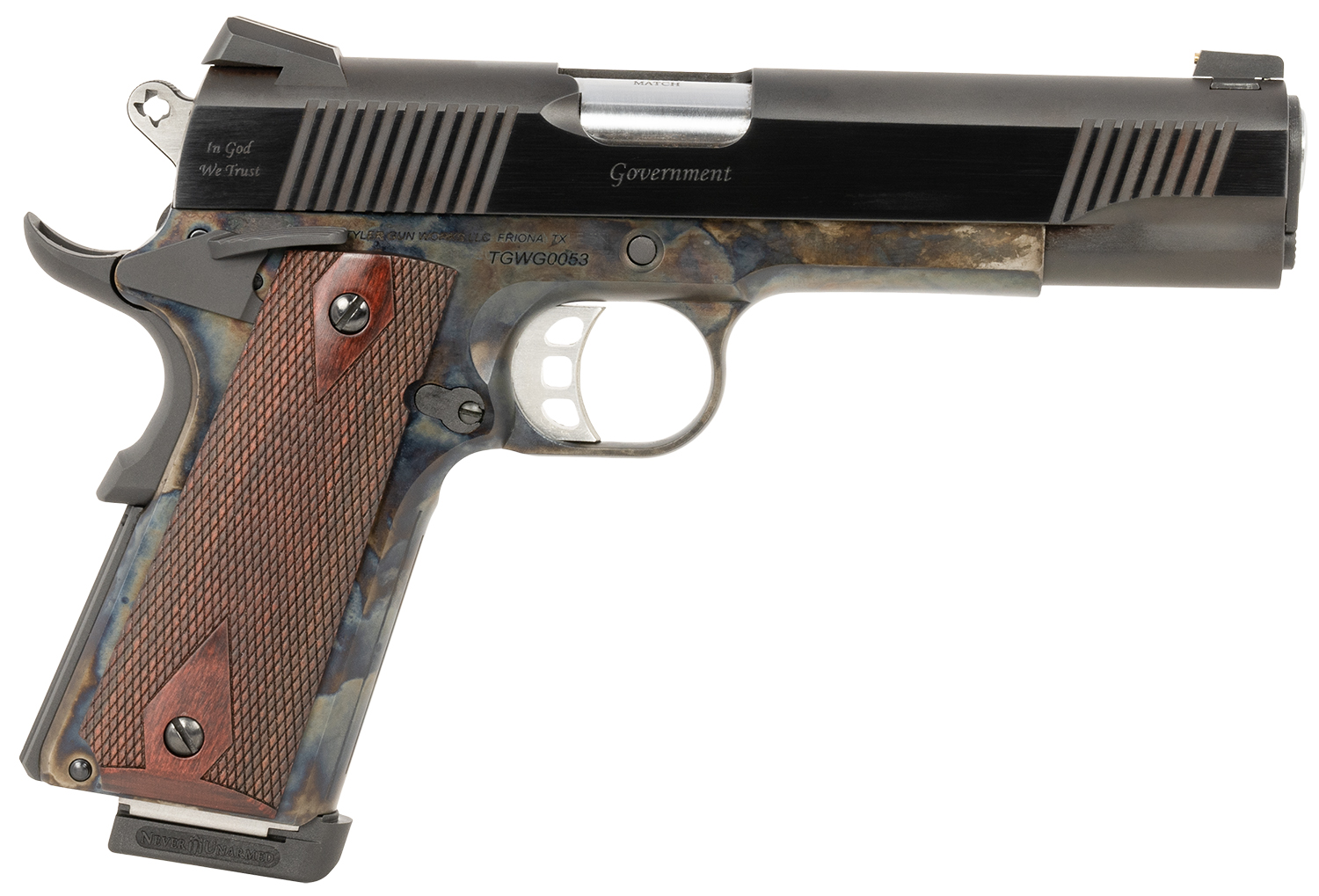 Italian firearms group tgwgvcc45 1911 45 acp 5" walnut grip-img-0