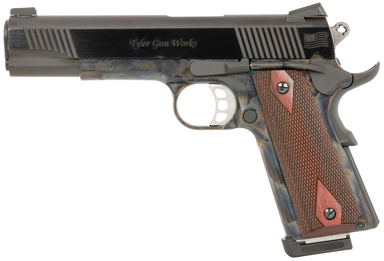 Italian firearms group tgwgvcc45 1911 45 acp 5" walnut grip-img-1