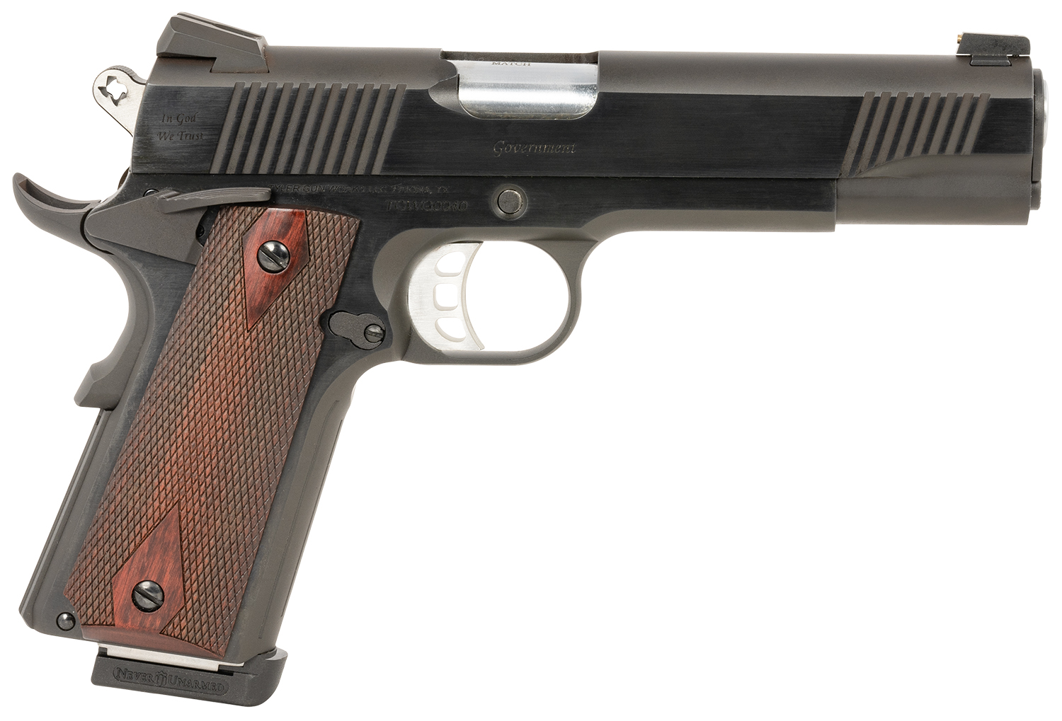 Italian firearms group tgwgvbl45 1911 45 acp 5" wood grip-img-0