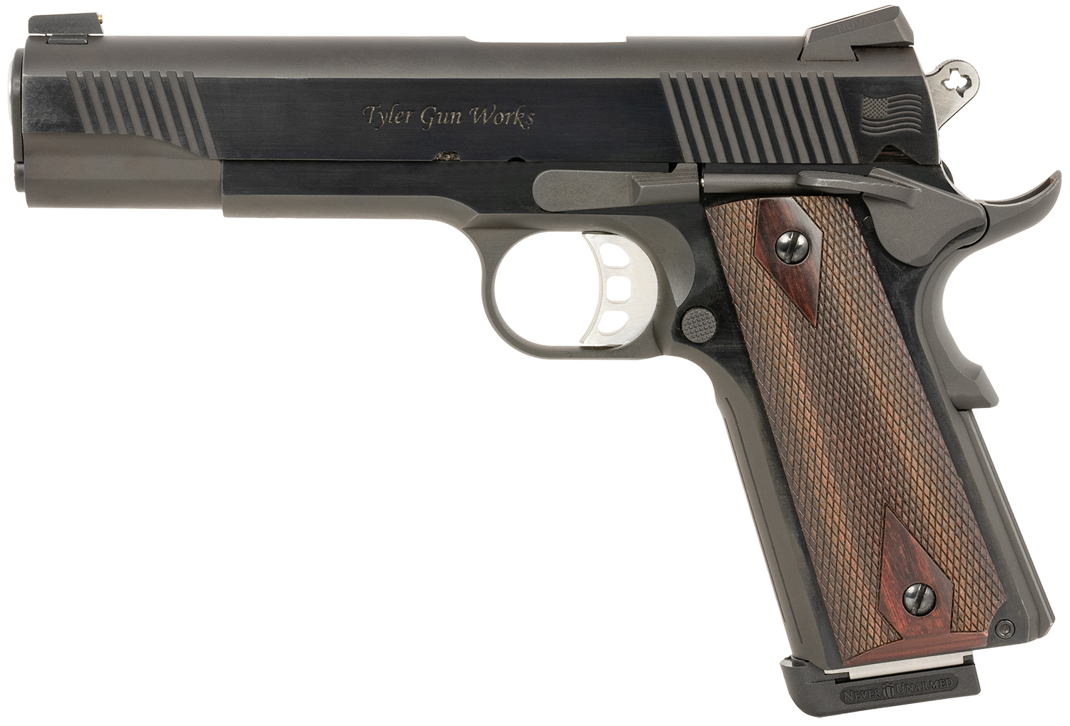 Italian firearms group tgwgvbl45 1911 45 acp 5" wood grip-img-1
