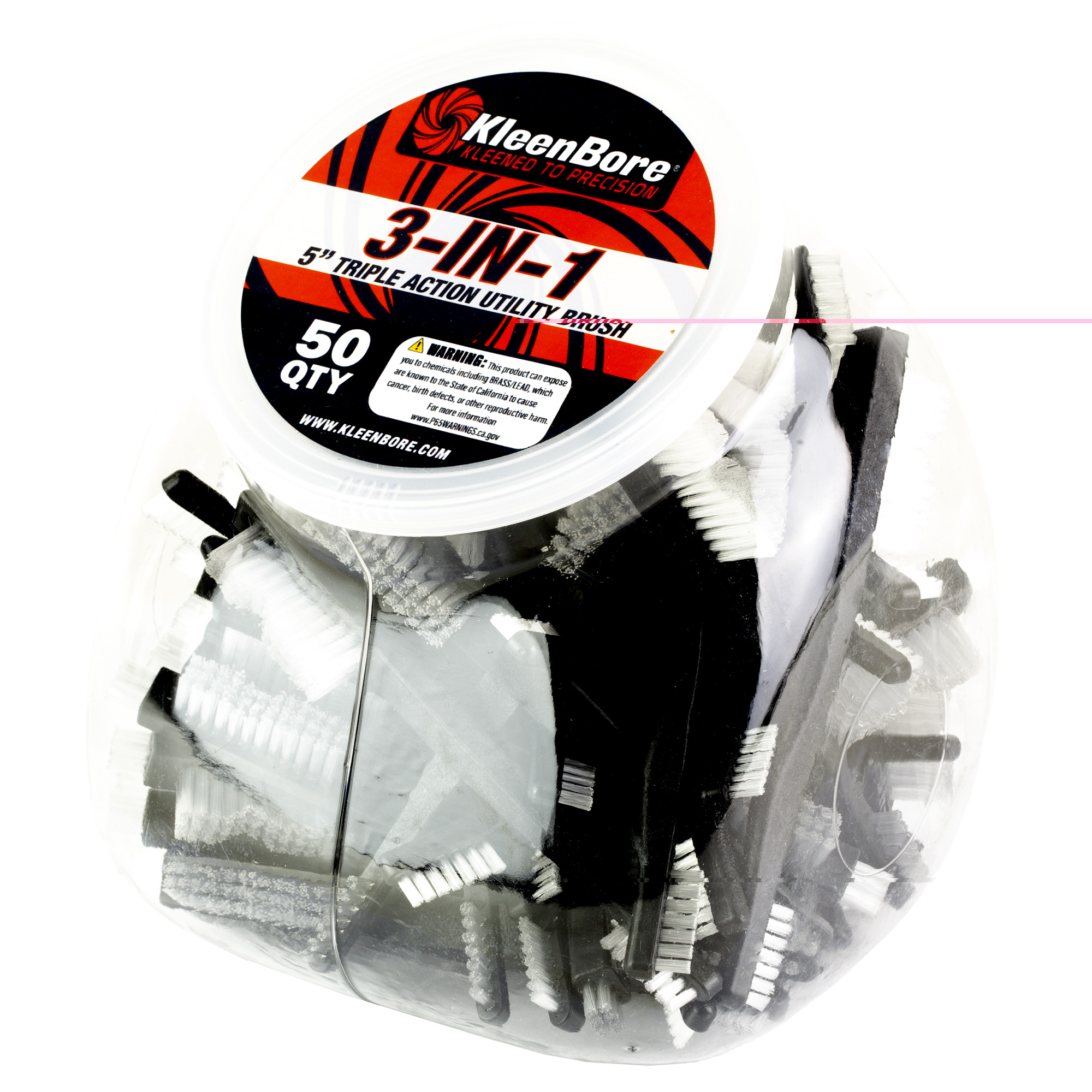 Kleen Br 5" Nylon Utility Brush 50pk Gun Cleaning Kits & Gun Cleaning