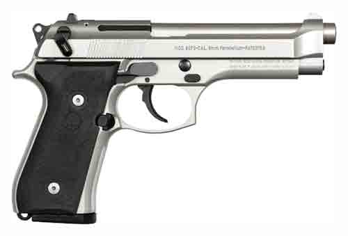 Beretta 92fs 9mm 4.9" fs 3 dot 15 shot inox black rubber usa-img-0