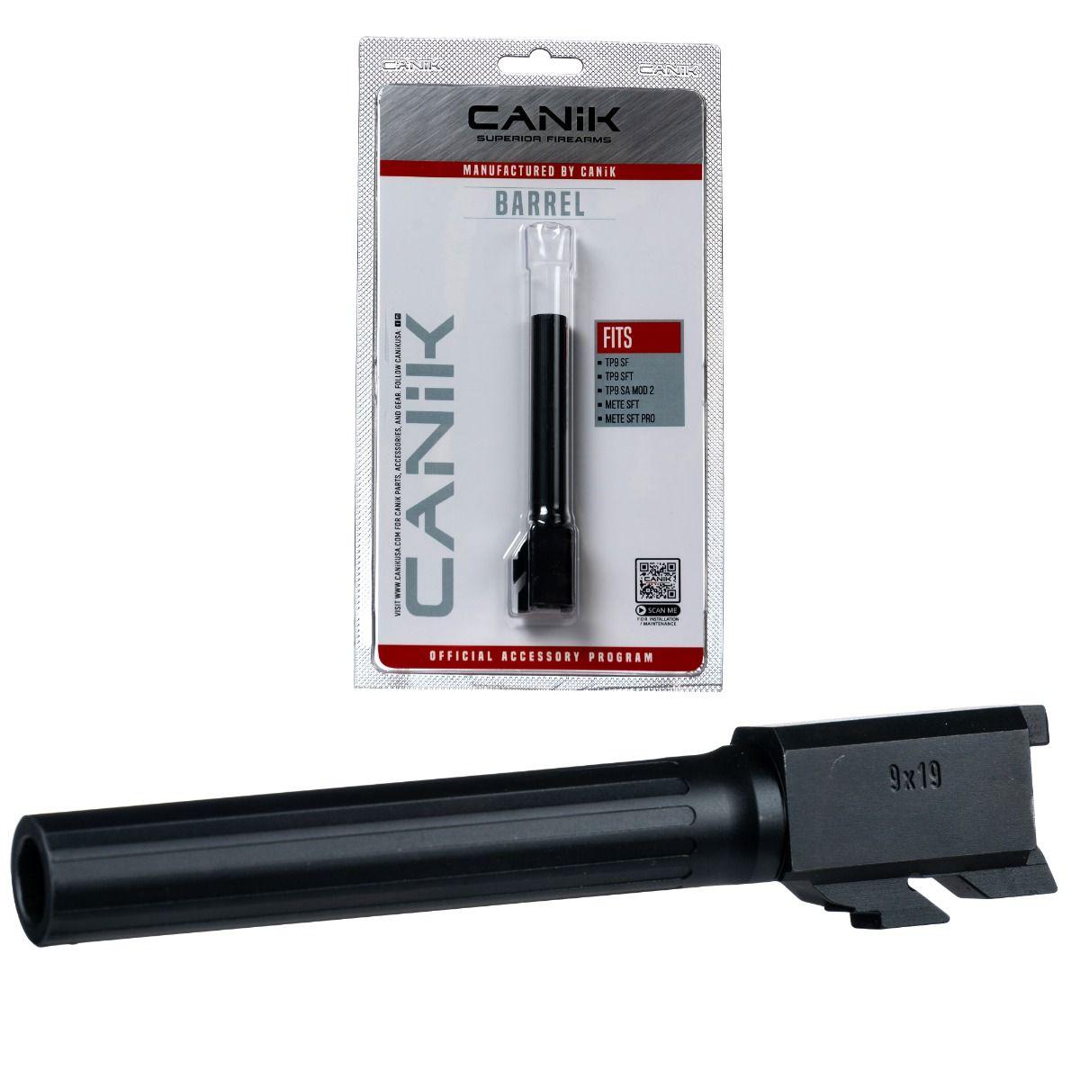 Canik Steel Drop in Barrel for Select Pistols Full Size Fluted Black