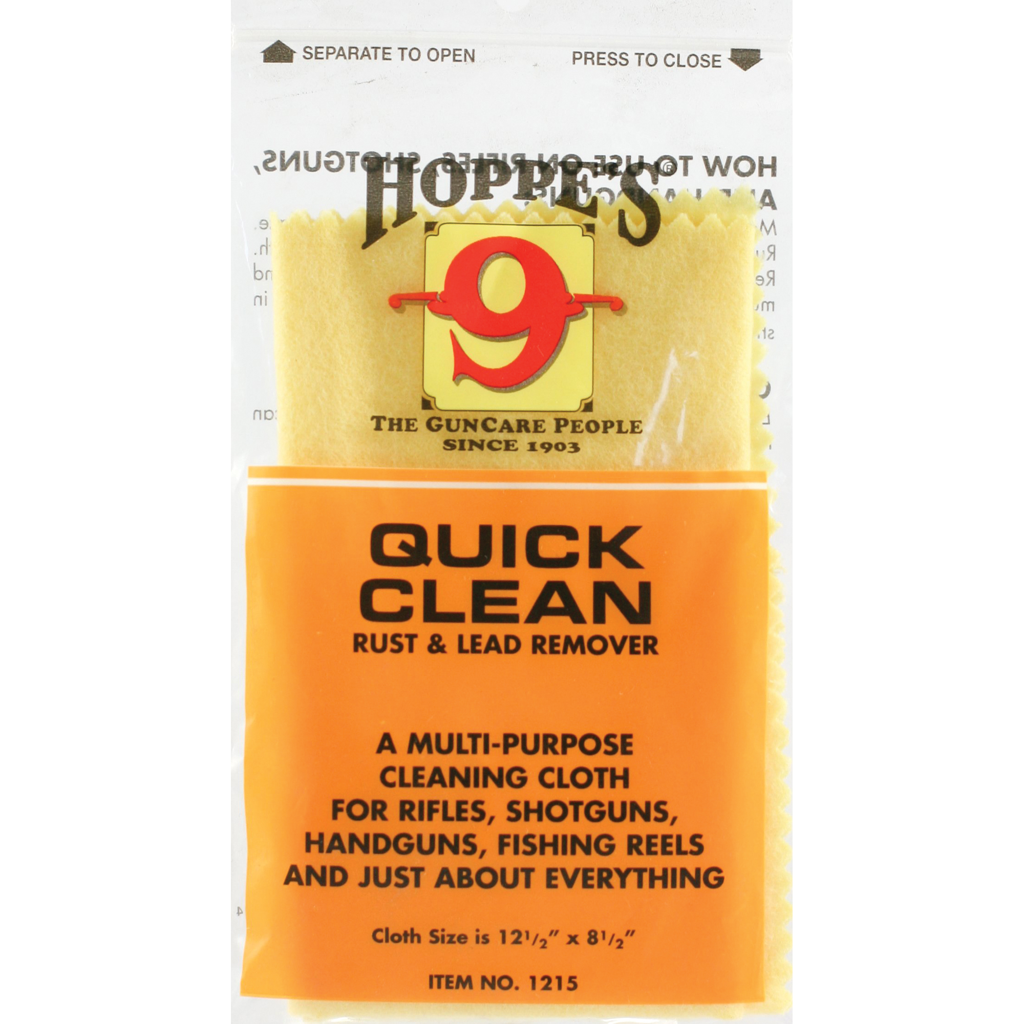 Hoppes Rust&lead Remvr Cloth Sngl Gun Cleaning Kits & Gun Cleaning