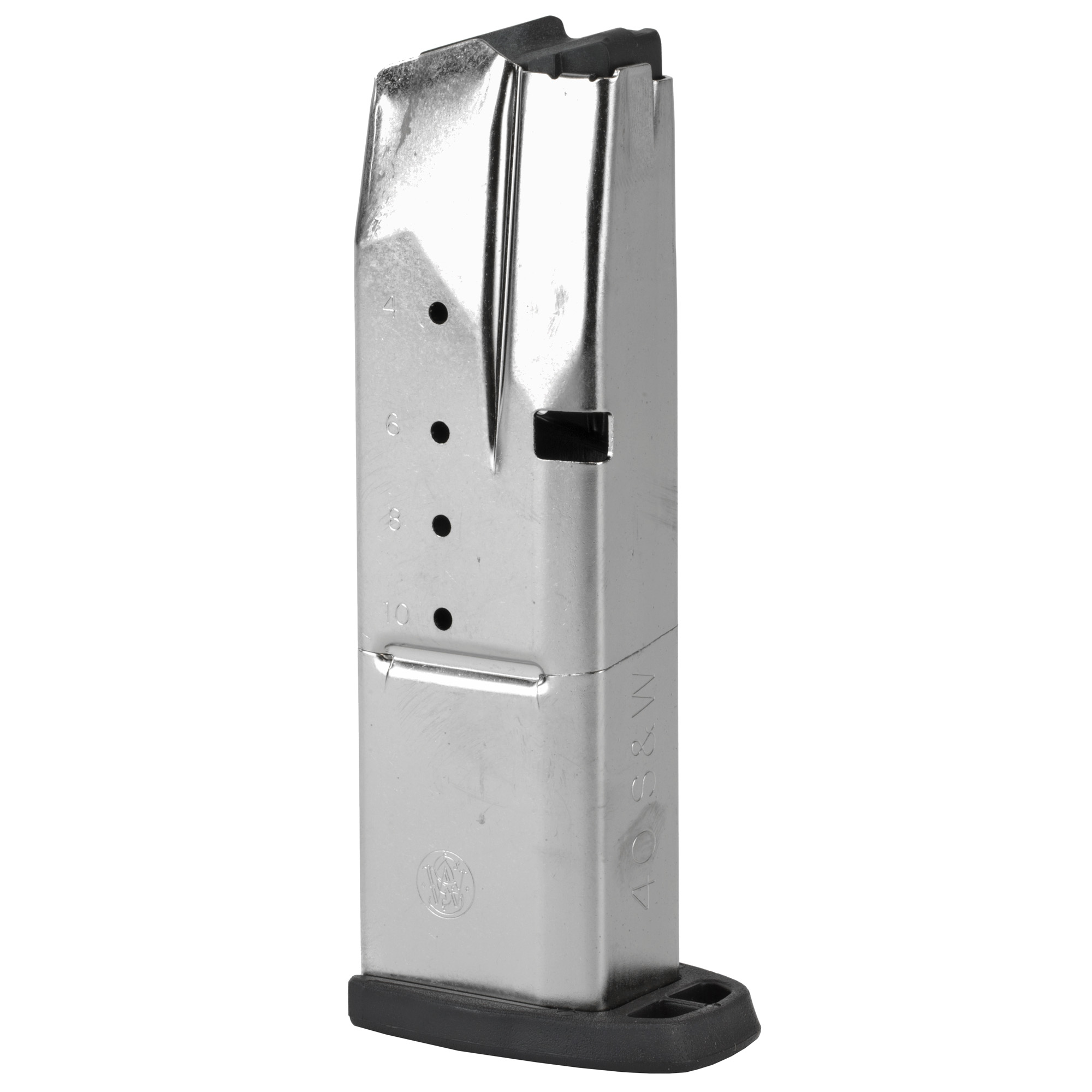 Smith & wesson magazine sd40 sd40ve 40 s&w 10rd stainless steel-img-1