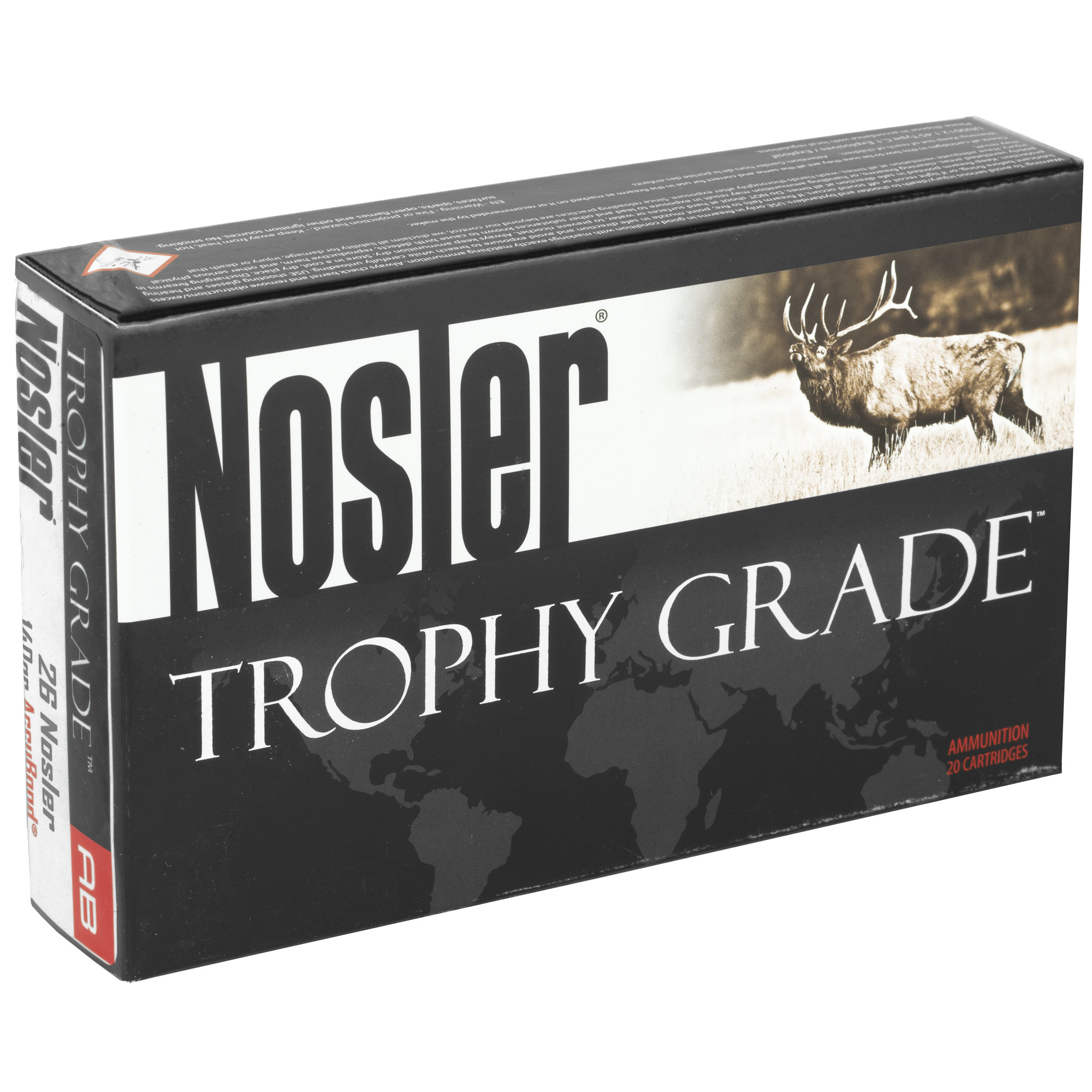 Nosler trophy grade 26 nos 140gr accubond 20 rounds mpn 60014