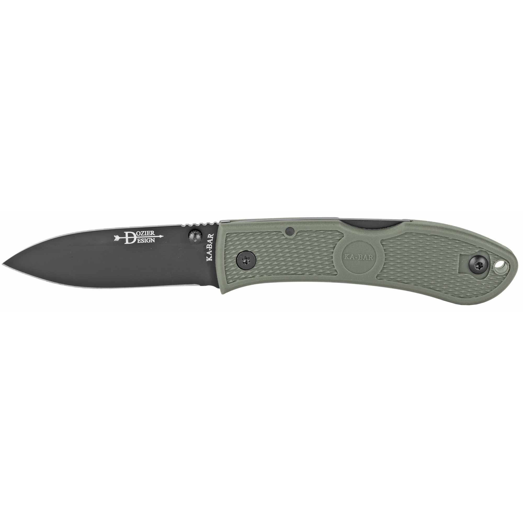 KABAR Dozier Folder 3.0 in Black Blade Foliage Zytel Handle Pocket
