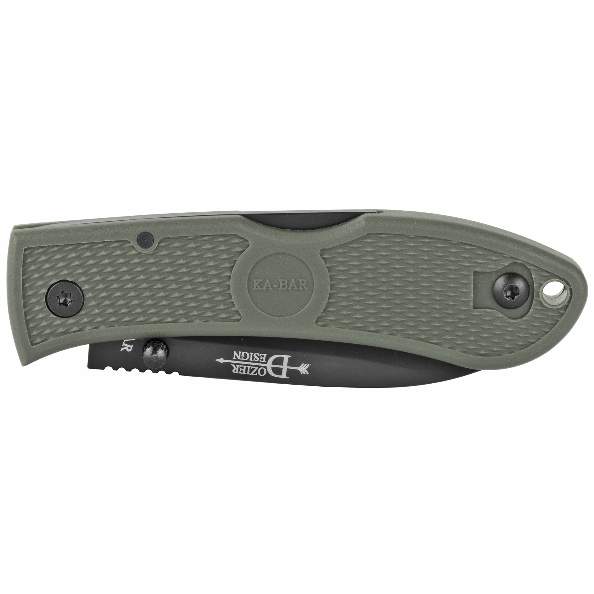 KABAR Dozier Folder 3.0 in Black Blade Foliage Zytel Handle Pocket